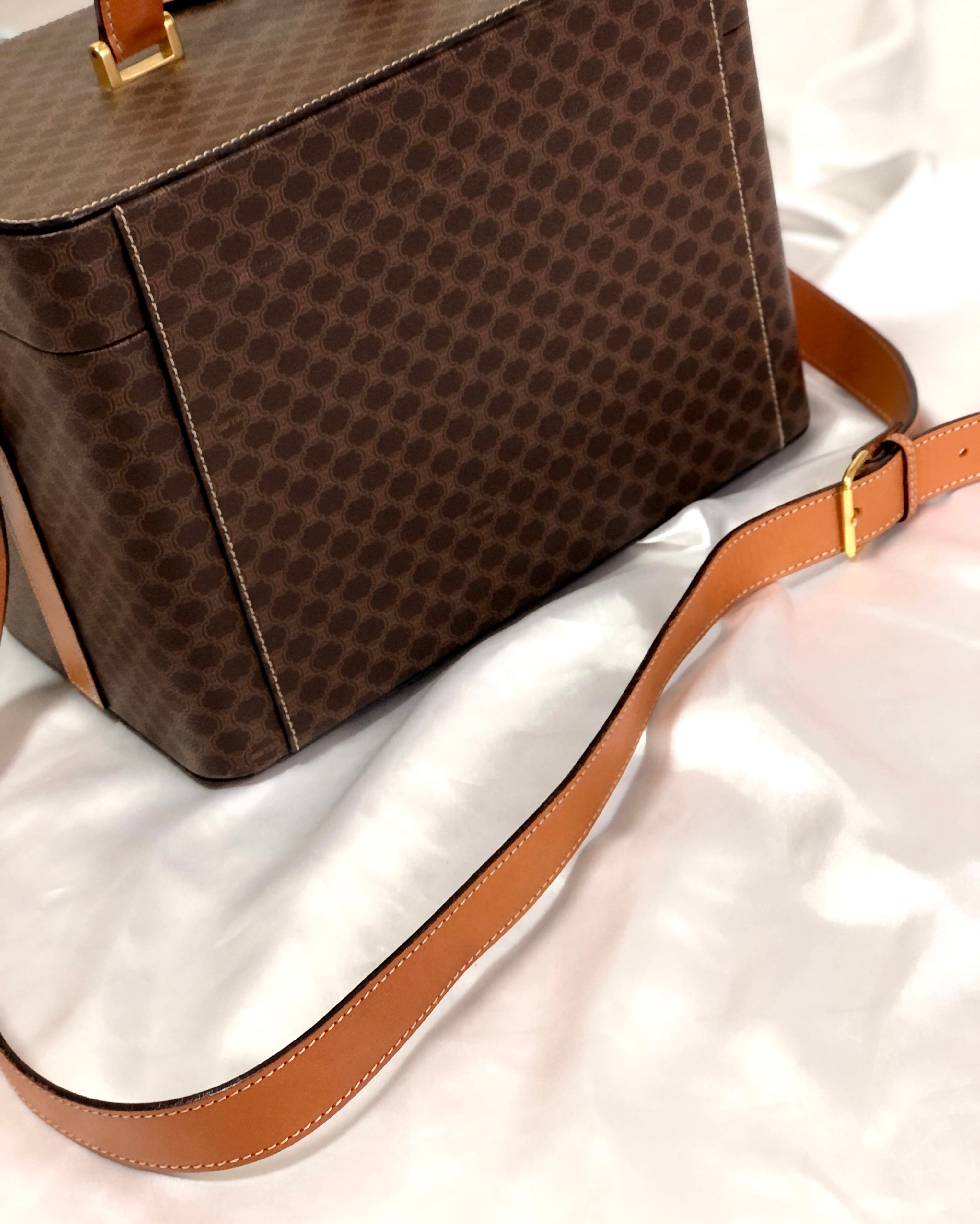 CELINE セリーヌ マカダム フロントロック メイクボックス 2way