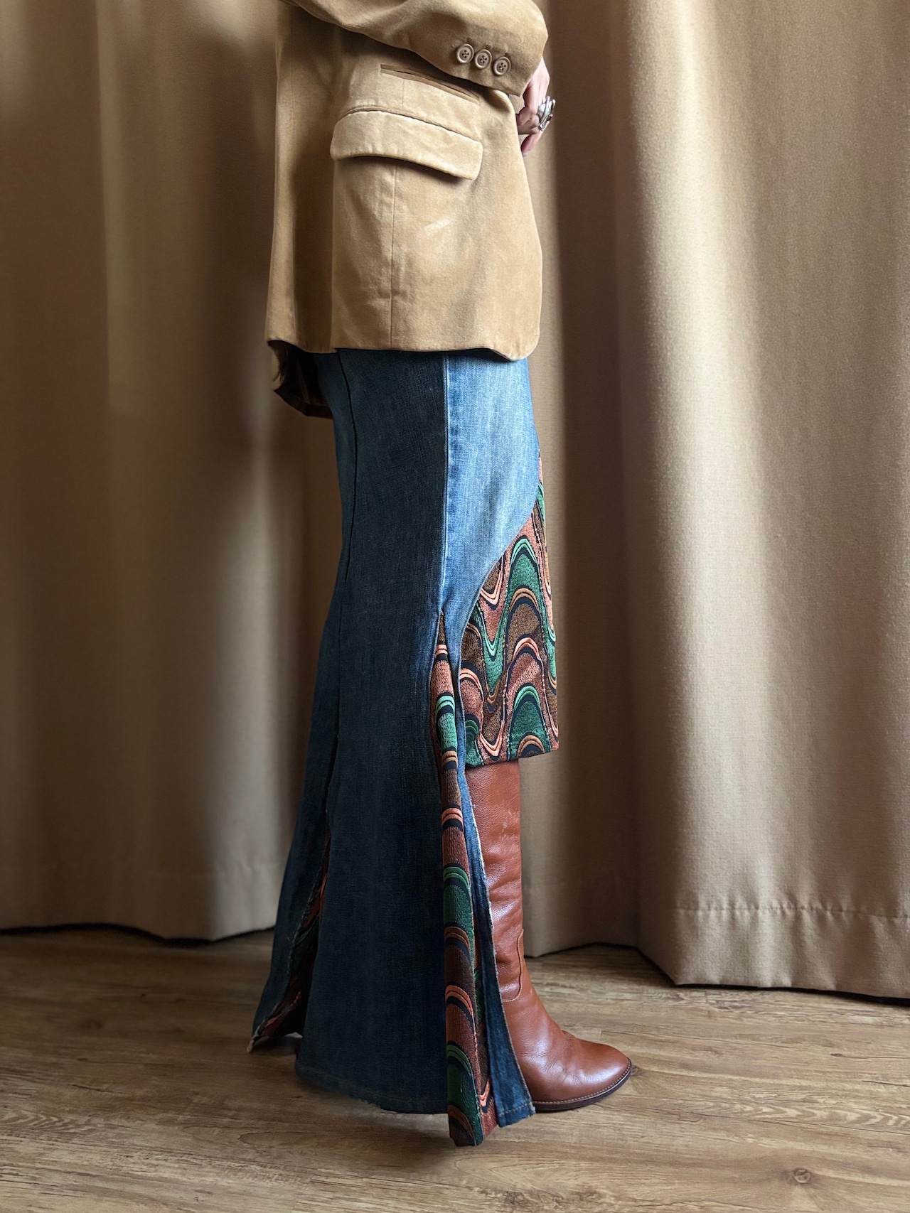 docking design remake denim skirt-4495-1