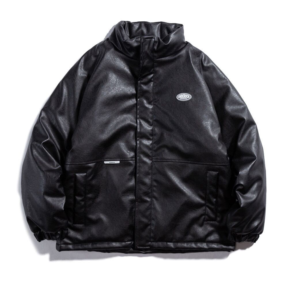 【新作】【送料無料】 Clothes Road Vintage ese Retro Thickened Leather Coat Motorcycle Men's Trendy Loose Wild Couple Thermal WindproofJacket-アリババ レトロ レザー ビンテージ hip6-161146476472443