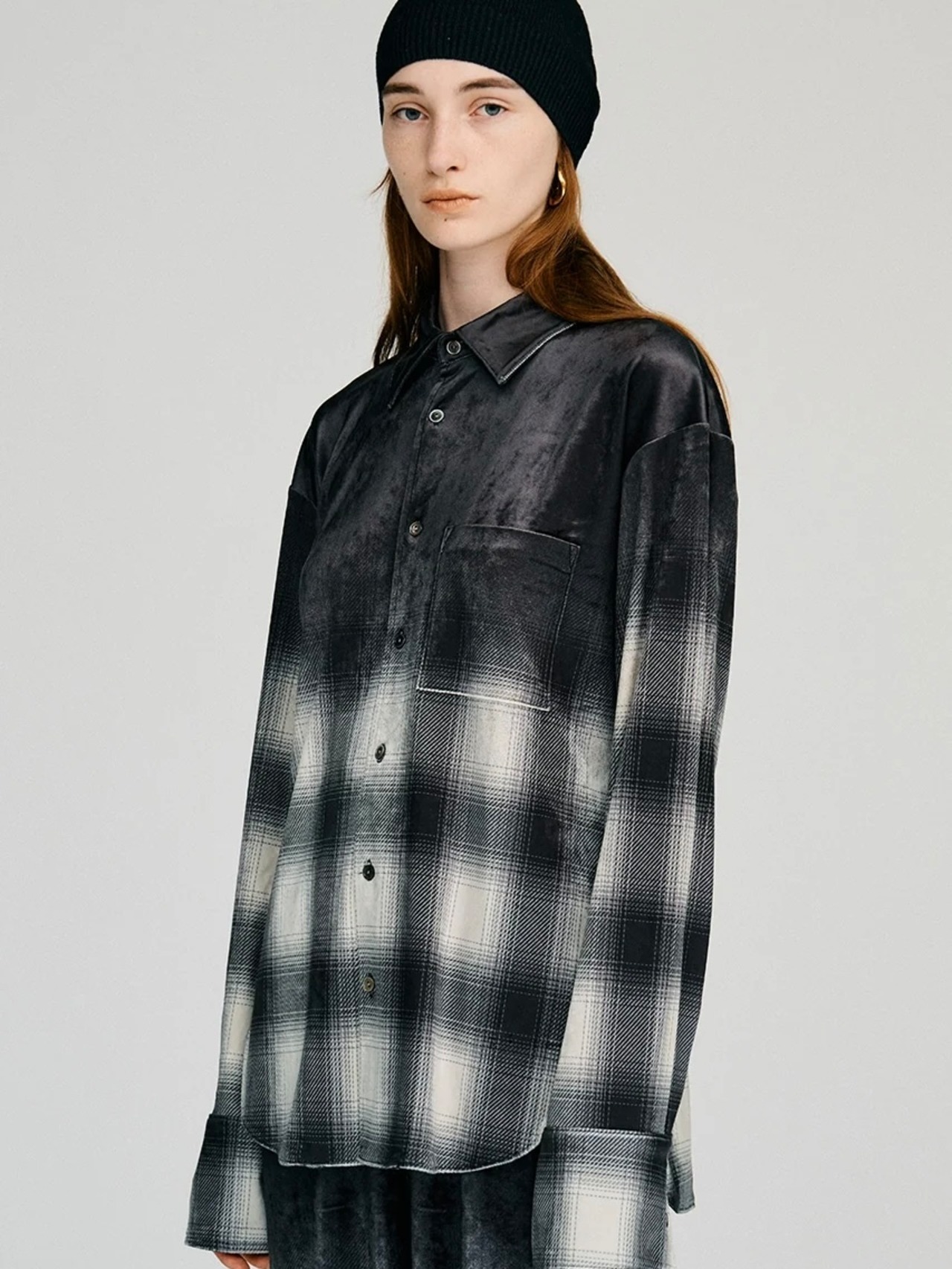 【26AW | WOMEN】PRANK PROJECT プランクプロジェクト / シャツ / Faded Check Velour Shirt 　31262315907 - 3