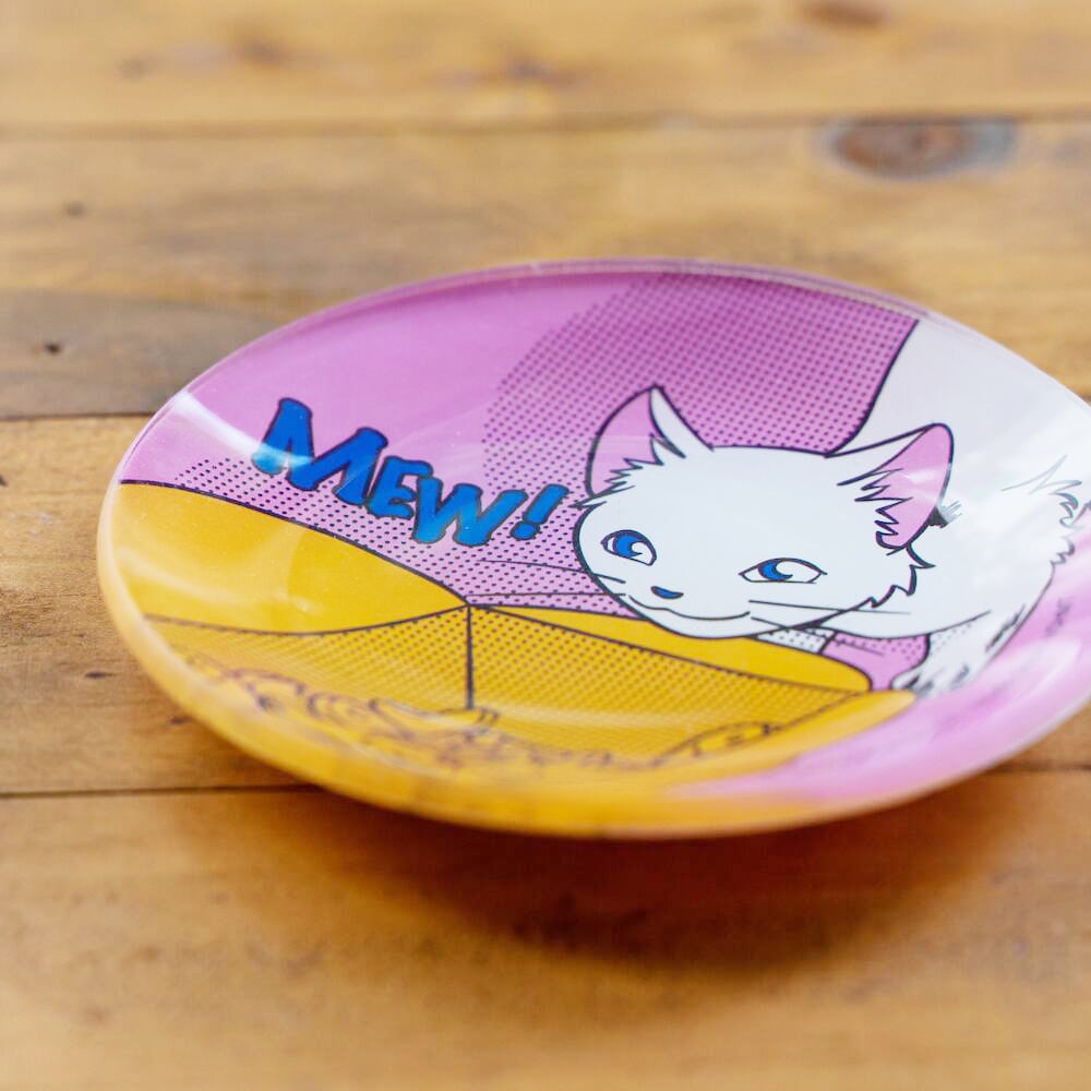 【匿名発送✨️】猫の恩返し　お皿　猫の事務所　プレートスタジオジブリ　新品未使用 猫の恩返し ヤミーなガラスミニ皿 おさかなのクッキー | どんぐり