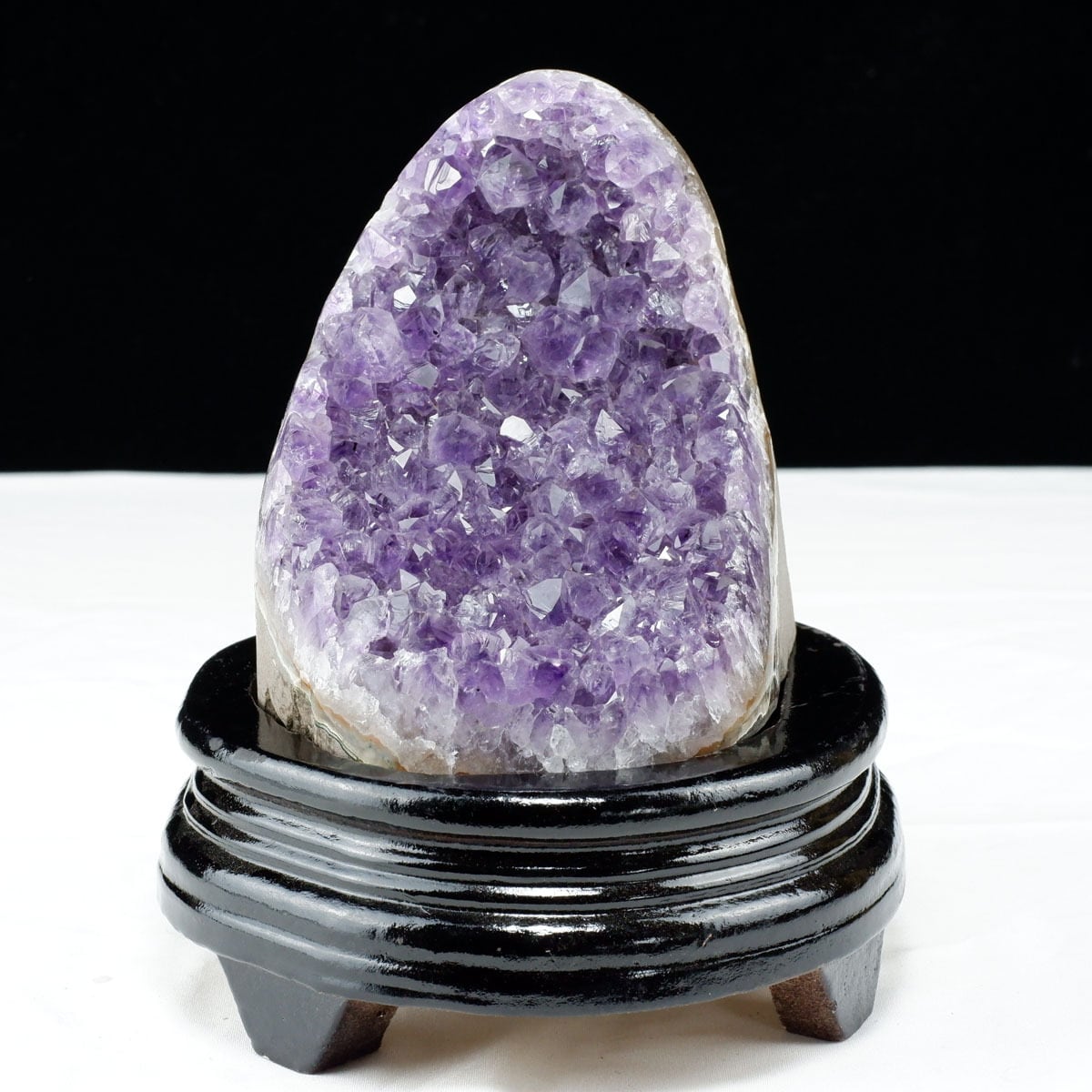 1.3Kg アメジスト クラスター ウルグアイ産 アメジスト 原石 amethyst 台座付属 一点物 182-8791