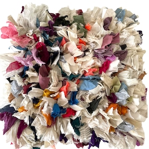 yao "India Bushy Cushion cover Whitish" クッションカバー②