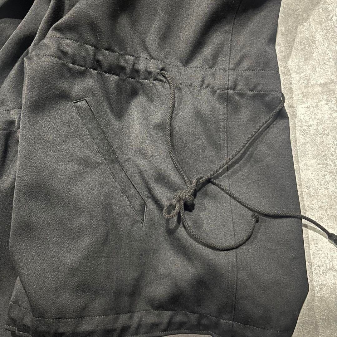 regulation ヨウジヤマモト 14aw ウールギャバ パーカー ブラック | CHASE