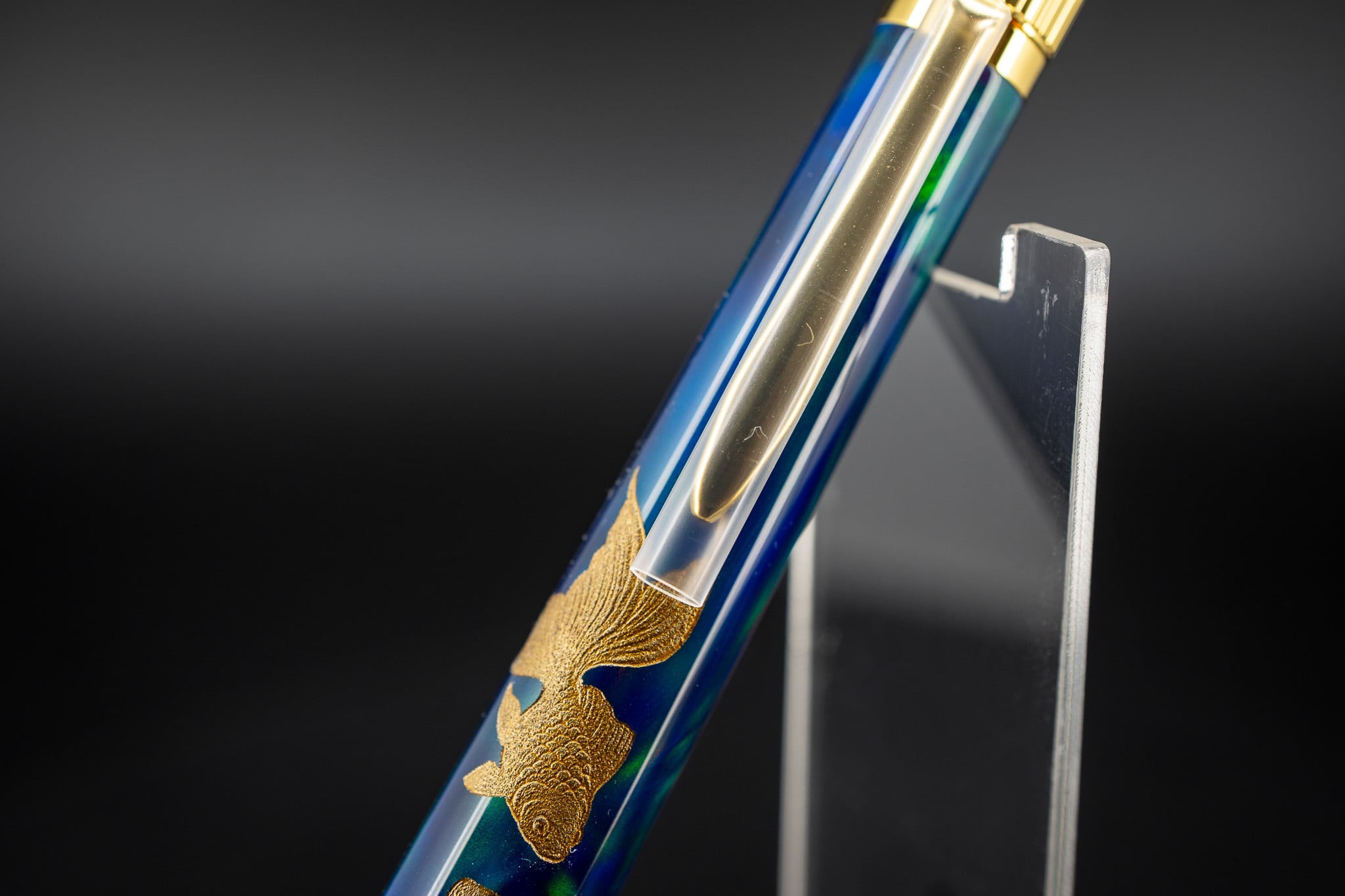 金杢犀　ハイブリッドオパール　シャープペン 科学技術と芸術の宝石】ハイブリッドオパール silver BP | 木軸ペン