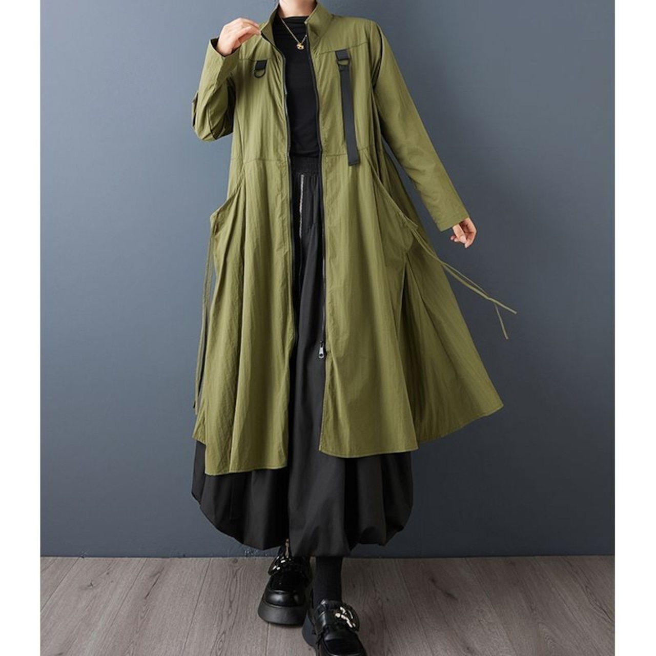 ミリタリー風 ロングアウター 60045