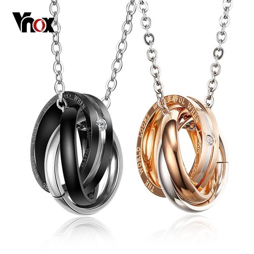 【送料無料】 レディース ネックレス サークル ペンダント 刻印 言葉 カップル メンズ ステンレス 40000680