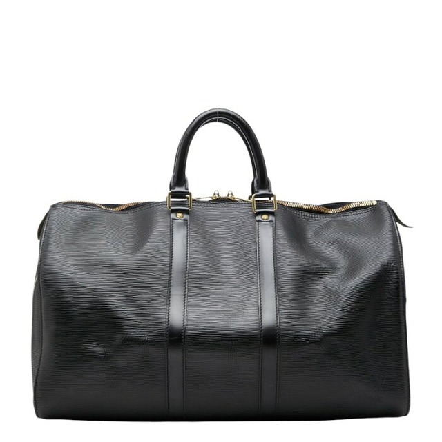 ルイ ヴィトン エピ キーポル45 ボストンバッグ M59152 ブラック ノワール レザー メンズ LOUIS VUITTON 【中古】