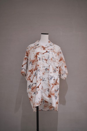 INTERPLAY Open Collar S/S Over Size Shirt