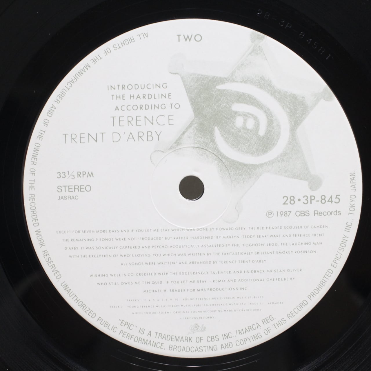 Terence Trent D'Arby / Introducing The Hardline According To Terence Trent D'Arby [28?3P-845] - 画像4