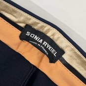 フランス製 SONIA RYKIEL ソニアリキエル ジャージ ワイドパンツ スラックス 42/ネイビー レディース ビンテージ