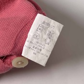 Brooks Brothers ブルックスブラザーズ ワンポイント 鹿の子 半袖 ポロシャツ L/ピンク系 メンズ