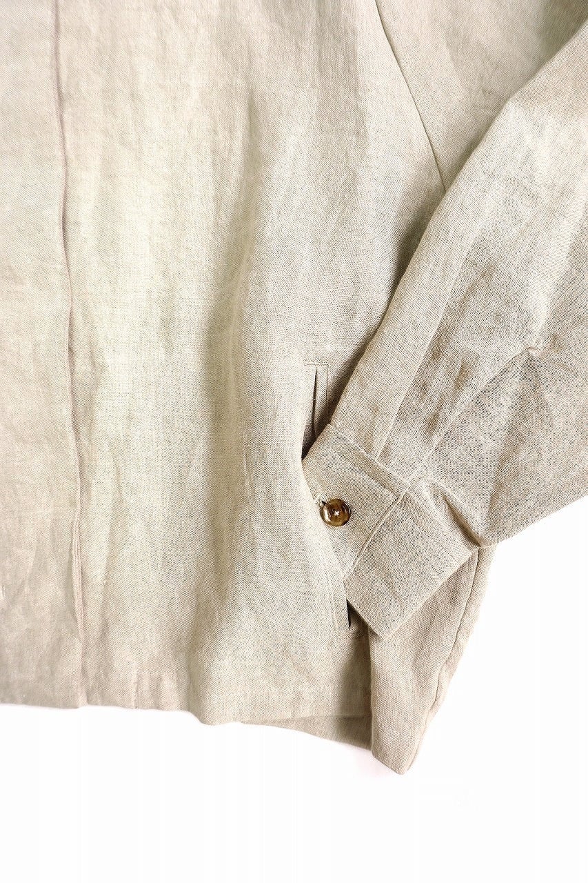 Belgium Linen No Collar Jecket