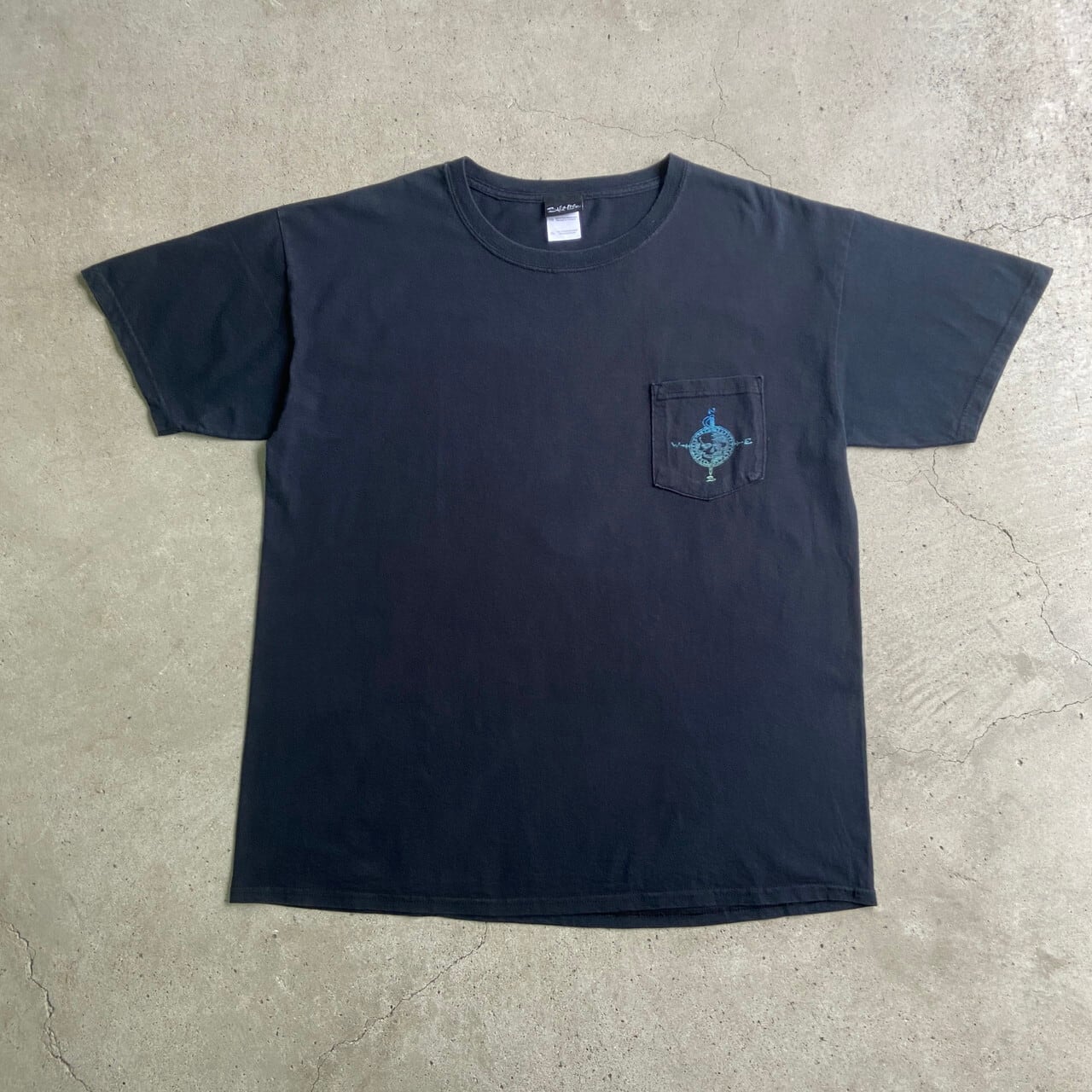 00年代 SALT LIFE フィッシング バックプリント ポケT Tシャツ メンズ