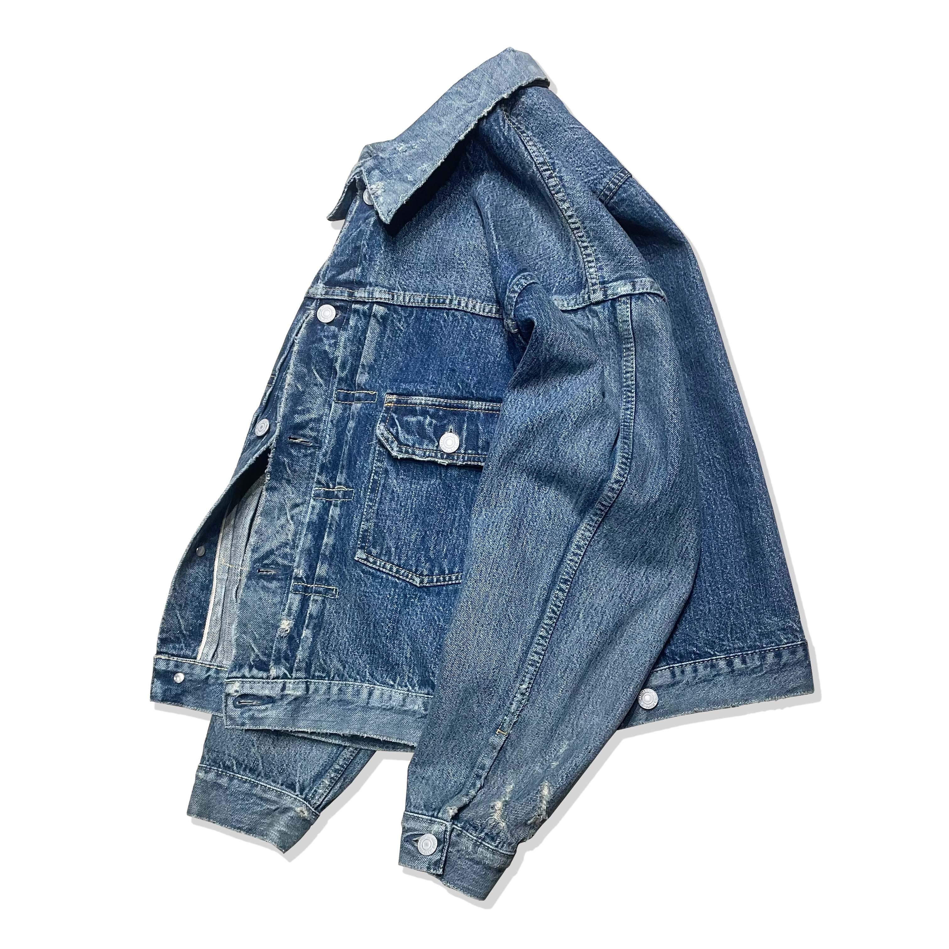 Benjamin Authentic Club Vintage Wash Denim Trucker Jacket Japan