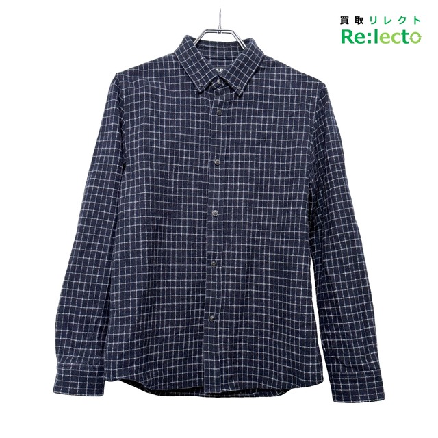 A.P.C. アーペーセー ウール混 ボタンダウン 長袖シャツ 24156-1-77231 XS
