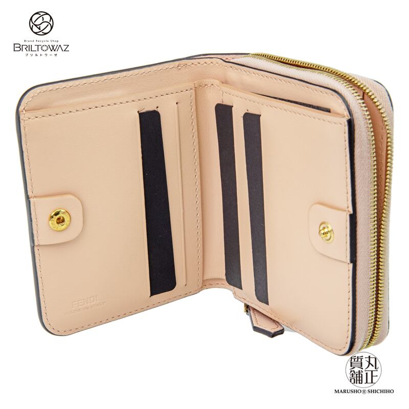 Sale】フェンディ エフイズ ミディアムウォレット 二つ折り財布 ライト  