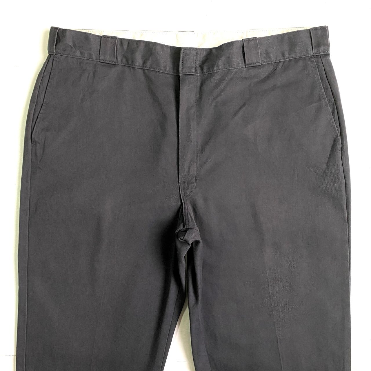 〜90s　ディッキーズ　ワークパンツ　古着　チャコールグレー　W42 L32 ビッグサイズ Dickies ディッキーズ 874 ワークパンツ メンズW42