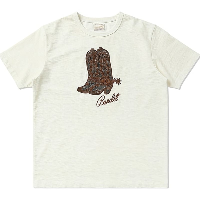 Western boot embroidery T-shirt 3229