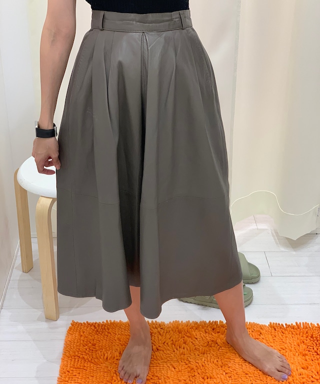 【送料無料】80's leather skirt
