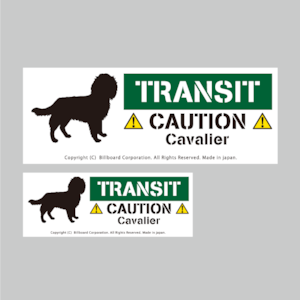 TRANSIT DOG Sticker [Cavalier]番犬ステッカー/キャバリア