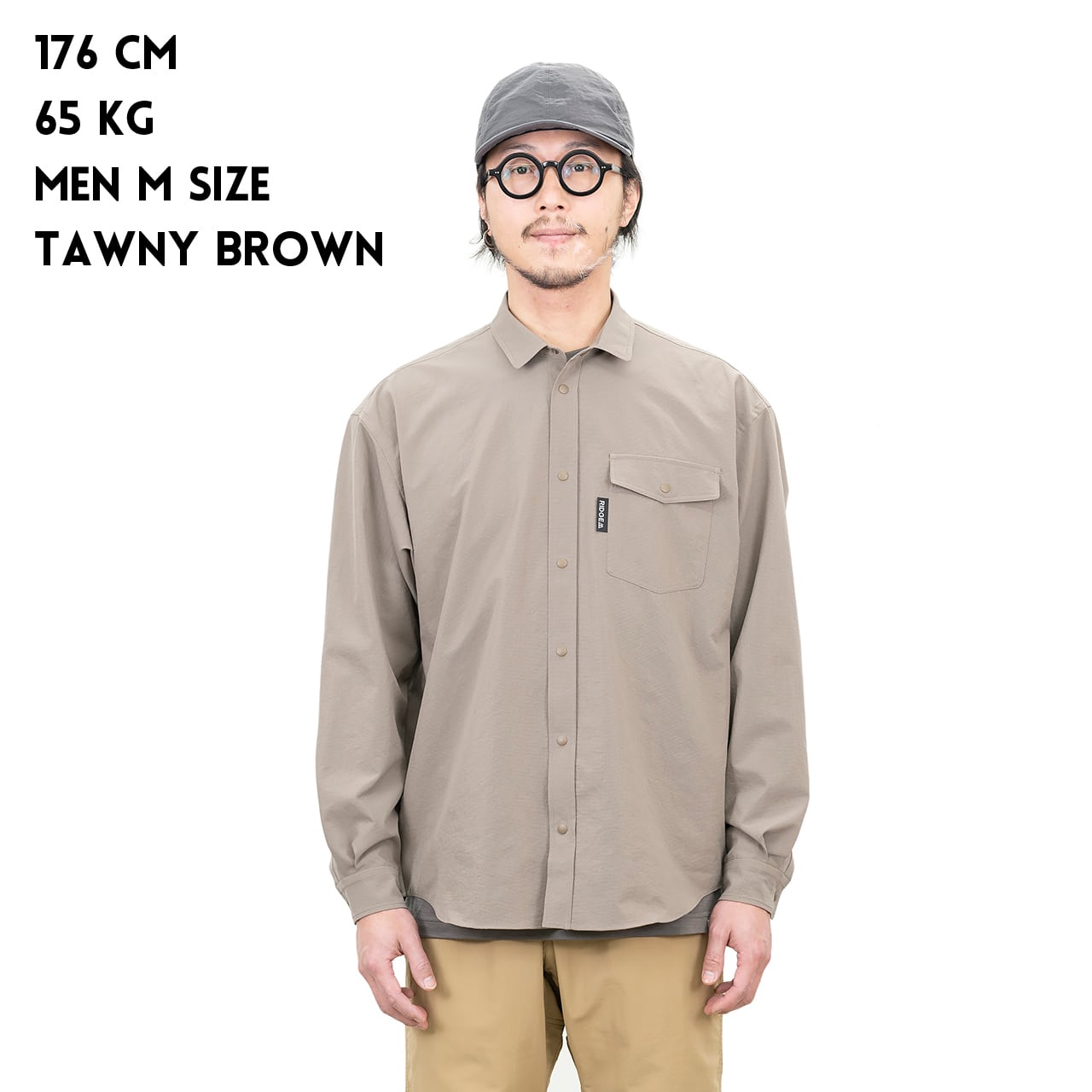 RIDGE MOUNTAIN GEAR｜Poly Basic Long Sleeve Shirt リッジマウンテン