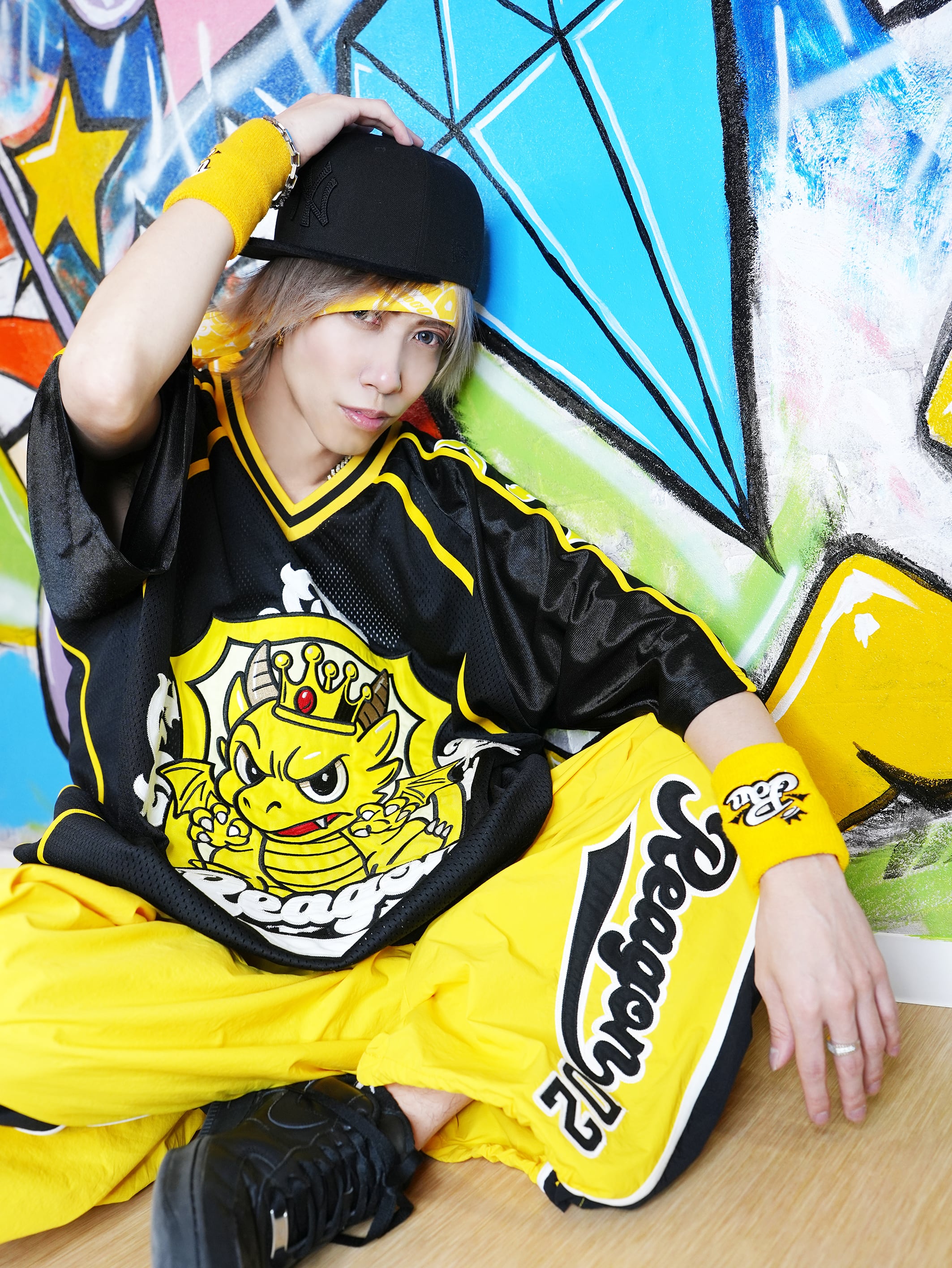 おとな B-BOY ワイドズボン イエロー | REAGON