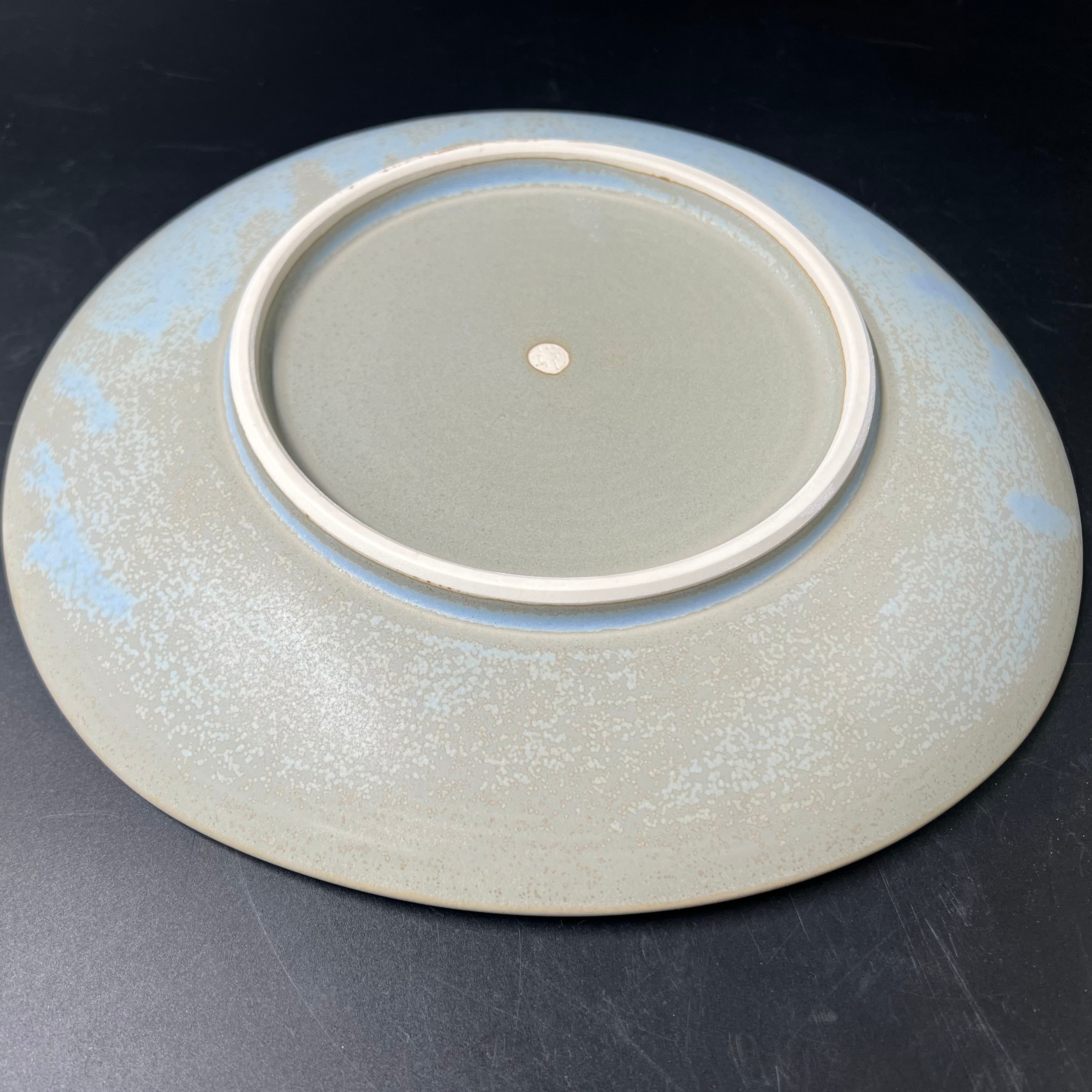 OUTLET 結晶釉 楕円大皿 青 【陶あん】 京焼 清水焼 | 京焼 陶あん  