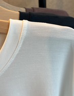 【再販5％OFF・3日間】Silky Simple Tops_6colors