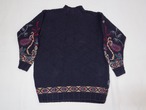 AMERICA ~1980's Vintage cotton crew hand knit