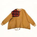 Big collar blouson    womens F    /  Khaki