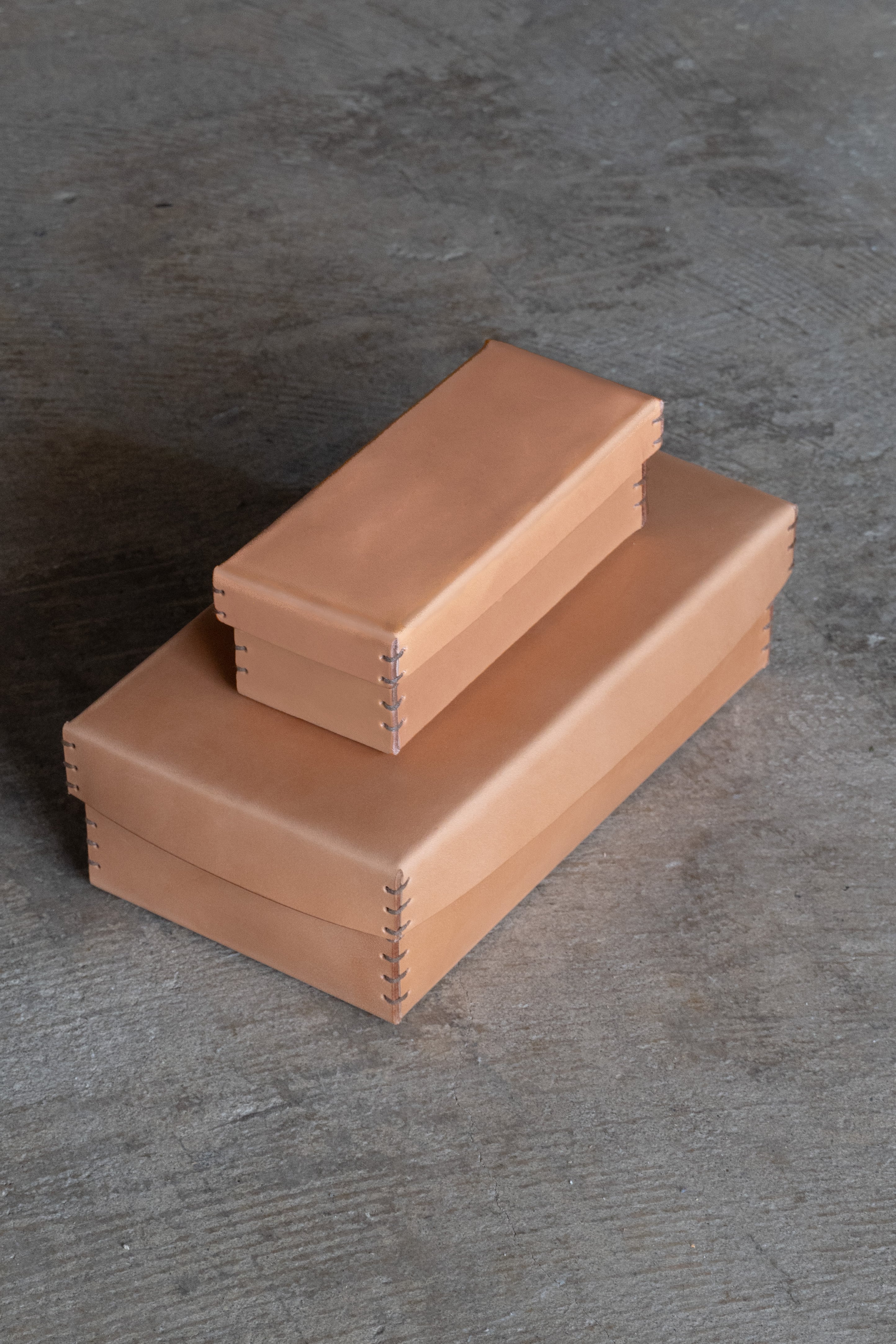 Leather box rectangle / L【送料無料】 | 高級皮革ならminca｜栃木