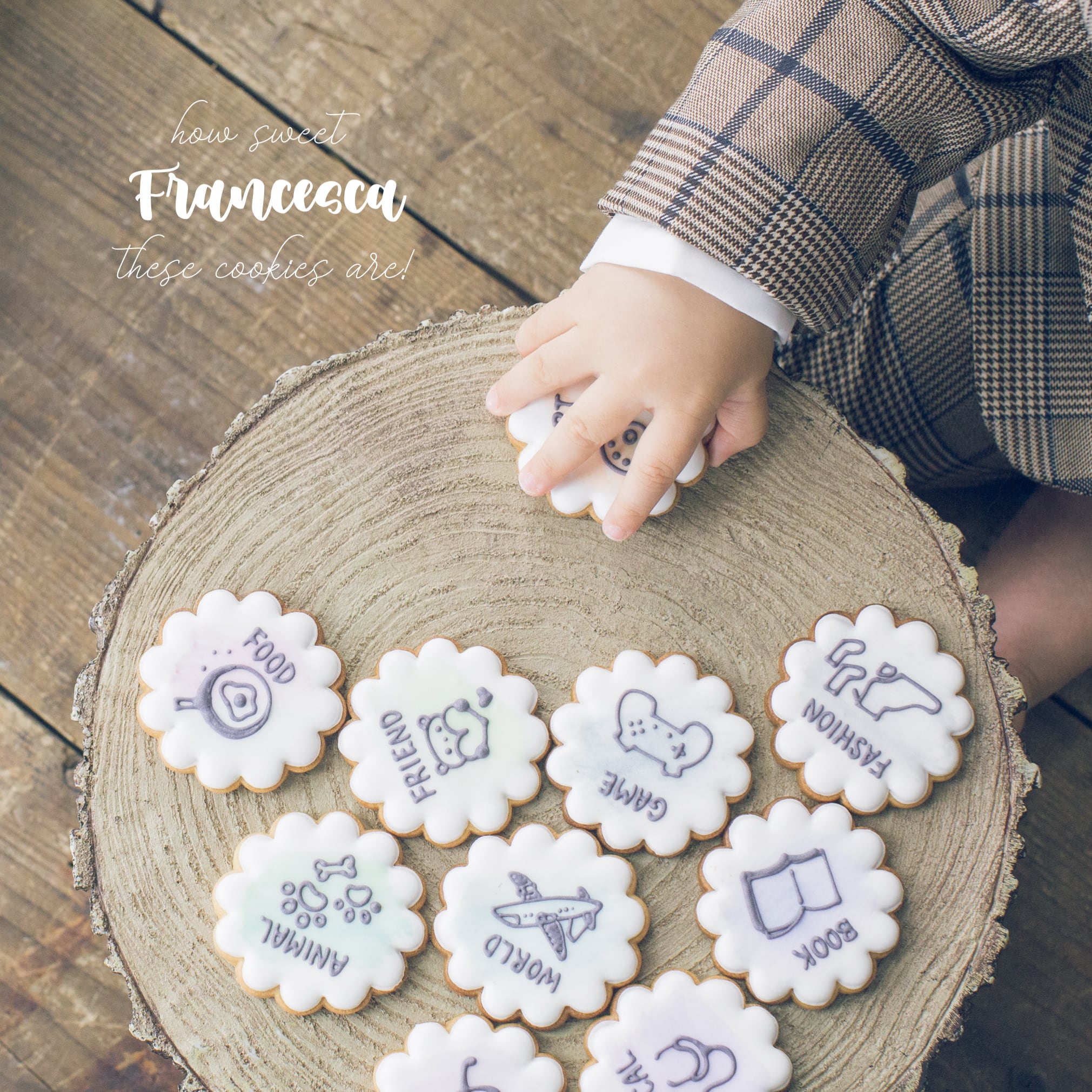 選び取りカードのアイシングクッキー | Francesca von Sweets