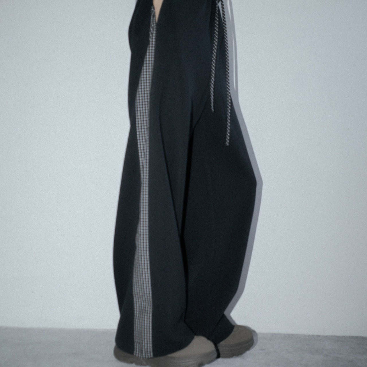 Side Line Check Wide Pants  T4527