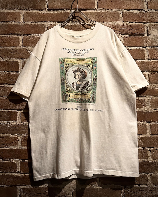 【Caka act3】90’s “Christopher Columbus” Vintage Loose T-Shirt