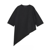 MMF134TEC 裾アシンメトリーTシャツ