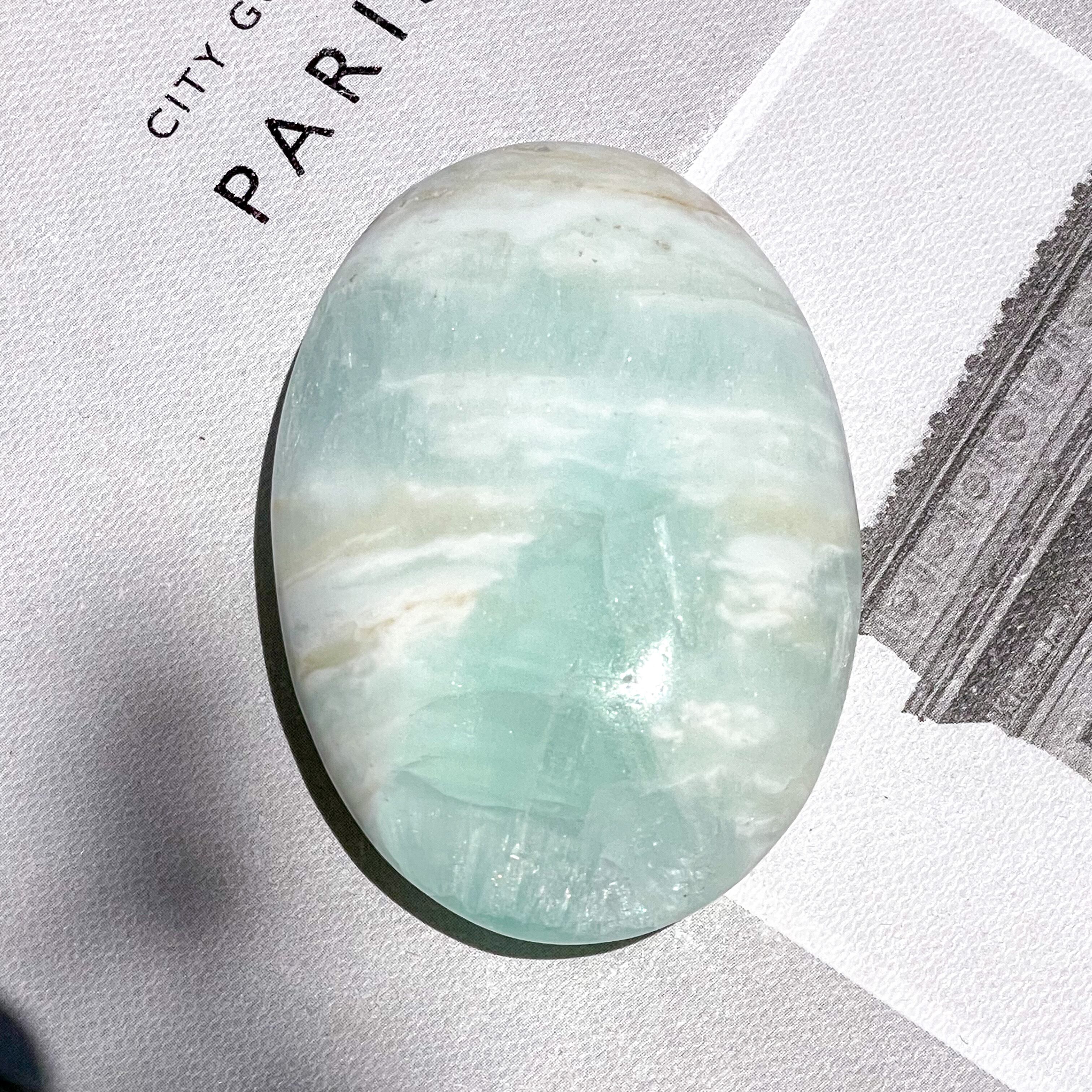 Caribbean Blue Calcite Palm 20 ✧ カリビアンブルーカルサイト