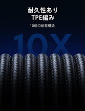 PD60W USB Type C ケーブル Ｌ字型 180°回転可【1m/2m/2m・3本セット】USB-A/USB-C to USB-C/Type-C 3A急速充電 & 高速データ転送 & タイプc 充電ケーブル AndroidなどType C機種対応【TUNKIA】（1m/2m/2m・黒）