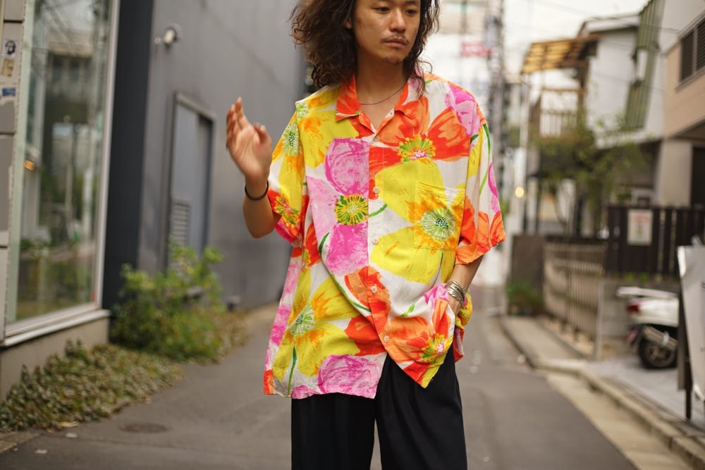 Jams World [Jams World] Vintage Rayon Hawaiian Shirt [1990s