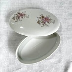 ボンボニエール　オーバル　ボンボン入れ　アクセサリー入れ Limoges リモージュ　白磁 12otdf9