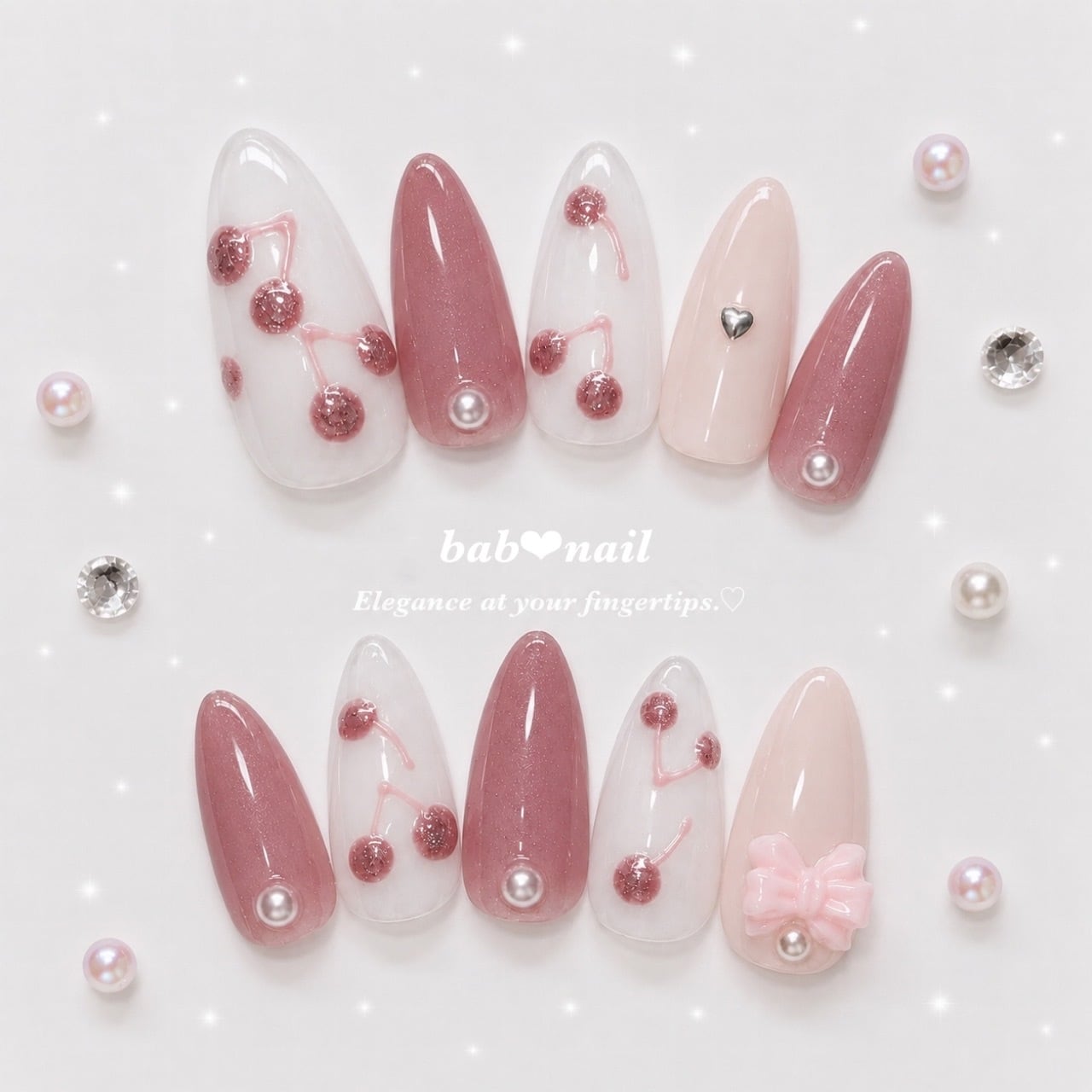 ❤︎ぷくぷくさくらんぼ♡ネイルチップ❤︎ | bab❤︎nail Jewelry ❤︎ぷくぷくさくらんぼ♡ネイルチップ❤︎ | bab❤︎nail Jewelry
