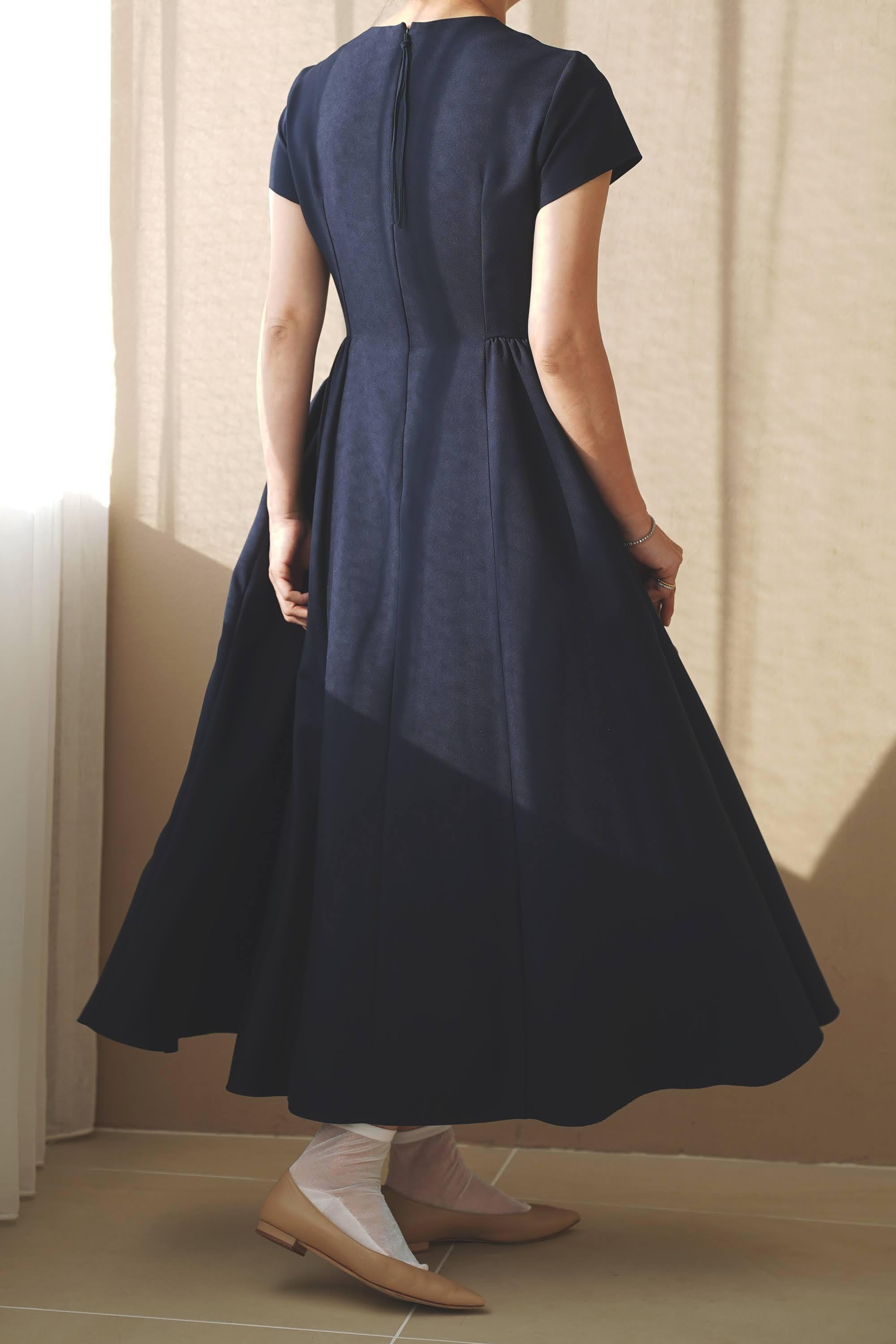 鈴木六夏the9shop everyday dress mature ネイビー ワンピース&ドレス | THE9SHOP