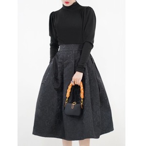 flowers jacquard skirt＜sk1387＞