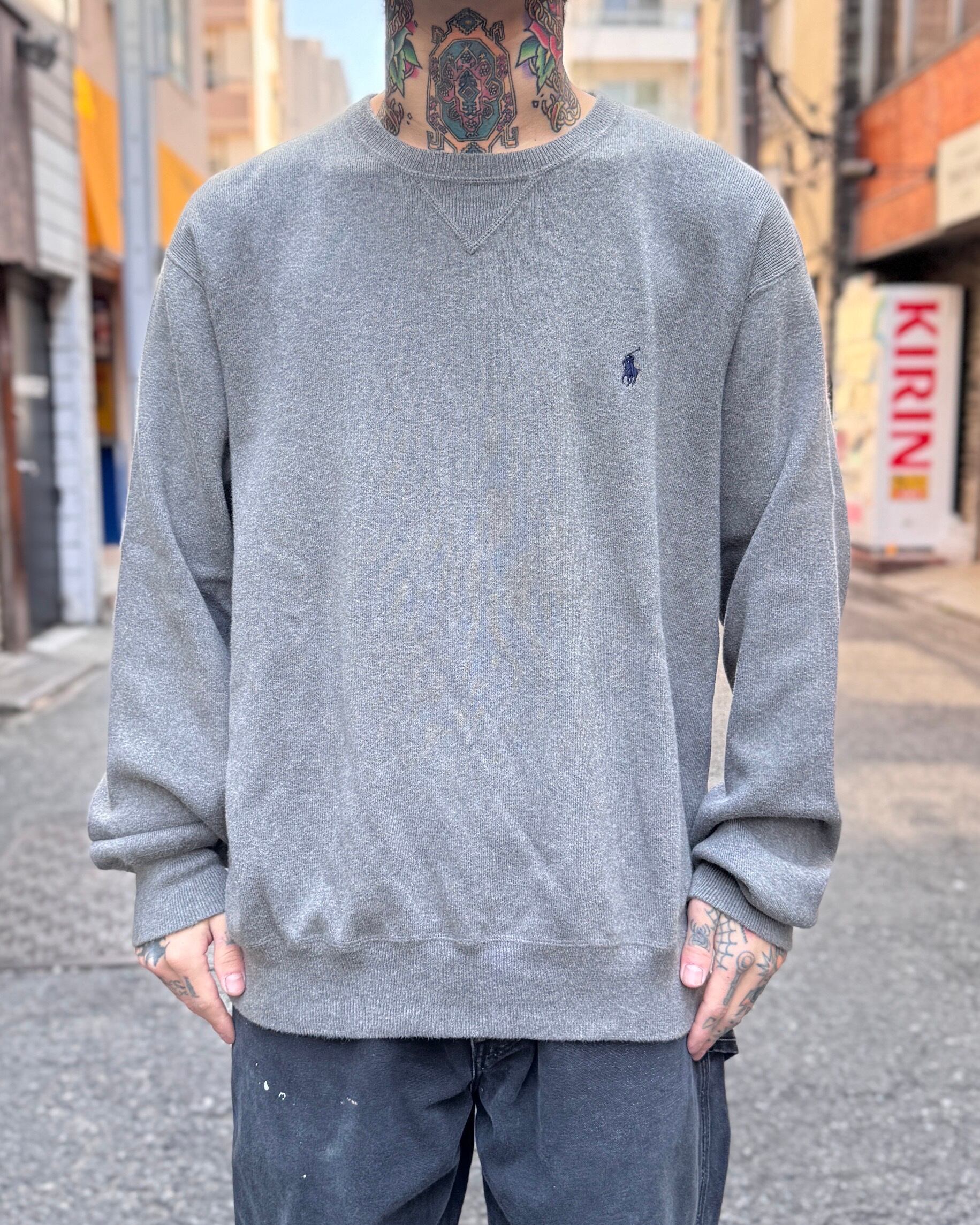 90's~00's Polo by Ralph Lauren Cotton Knit ''Gray''【下北沢店】 | curb