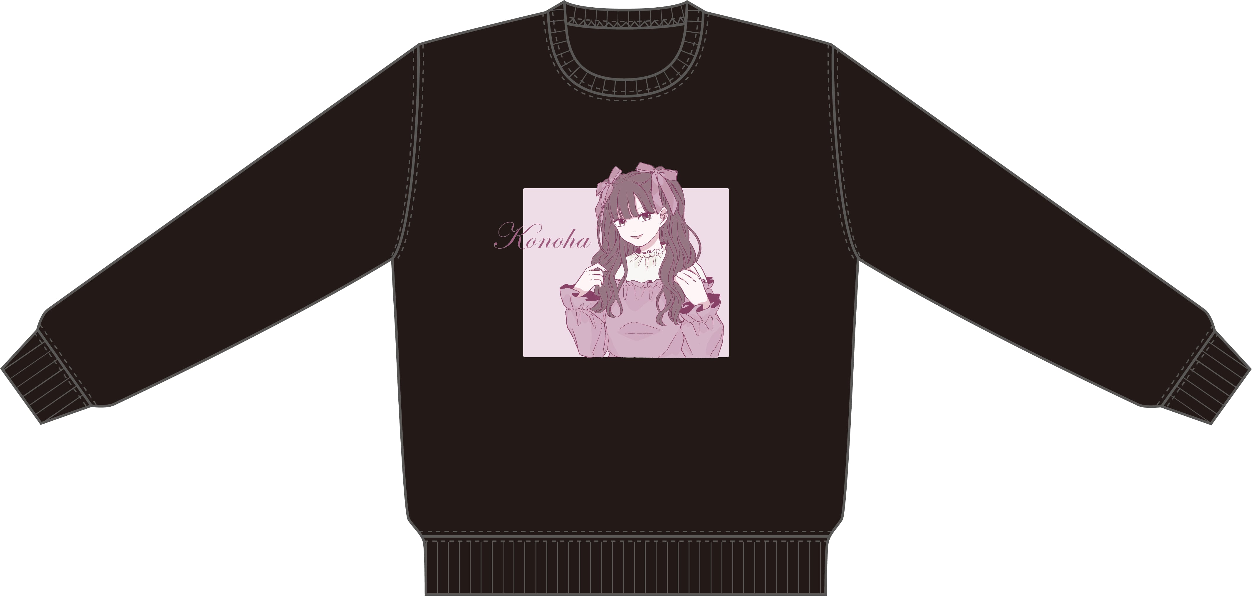 S様専用【 With × このは ／2着セット（トレーナー／白L＋黒L