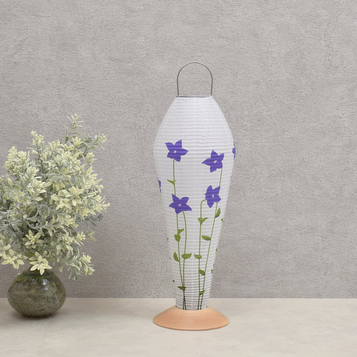 盆提灯【ファロス ききょう】モダン| おしゃれ |コンパクト |ミニ |岐阜提灯|ちょうちん