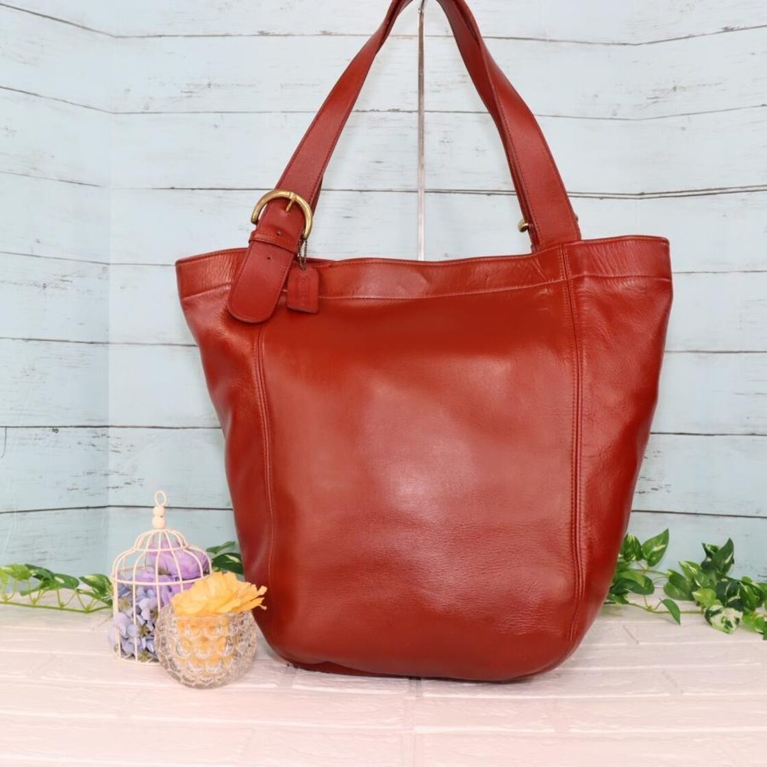 オールドコーチ ショルダーバッグ クラブタンレザー レッド OLD COACH 