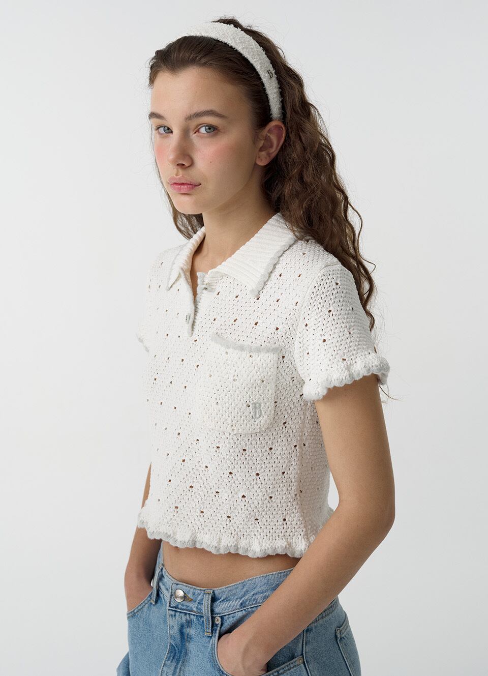 The Barnnet] Fluff Scallop Knit Top 正規品 韓国ブランド 韓国通販
