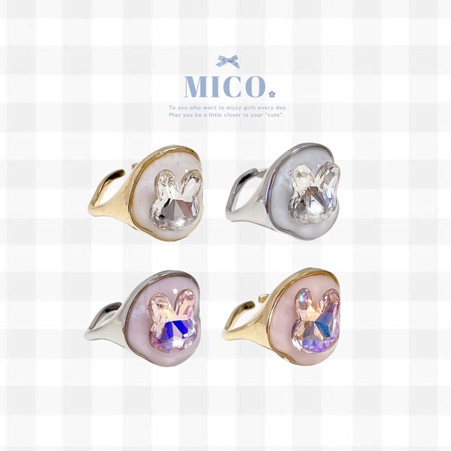 即納  bunny bijou ring