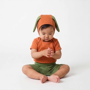 ベビー　夏新作 ボウタイ付き 半袖 ロンパース